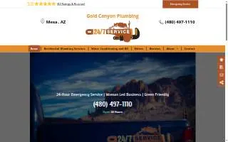 Gold Canyon Plumbing website