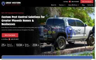 Great Western Pest Control website