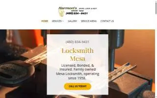 Harmon's Safe Lock and Key website