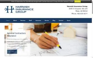 Harnish Insurance Group website