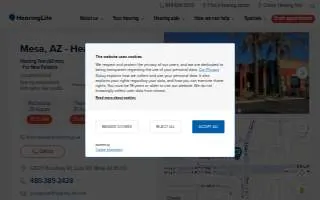 HearingLife of Mesa AZ website