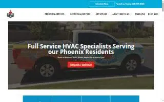 Heath's Air LLC website