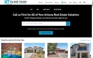 Klaus Team - Real Estate Solutions website
