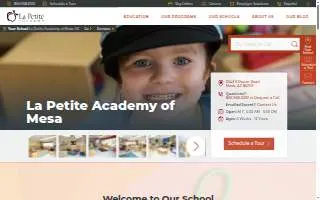 La Petite Academy of Mesa website