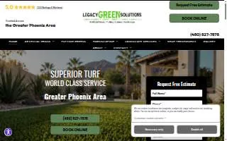 Legacy Green Solutions website
