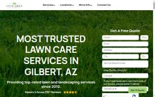 Little John's Lawns website