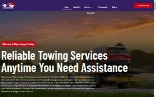 Major League Towing website