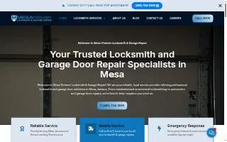 Mesa Premier Locksmith & Garage Repair LLC website