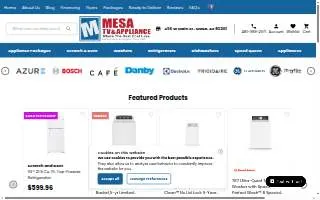 Mesa TV & Appliance website