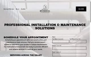 Midwest Mechanical HVAC website