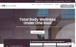 Nevy Health website