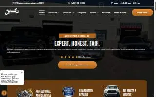 New Dimensions Automotive website