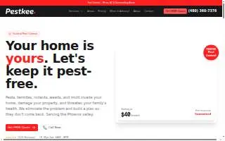 Pestkee Pest Control website