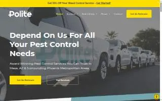 Polite Pest Control website