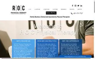 ROC Physical Therapy of Mesa website