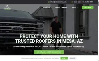 Romco Roofing website
