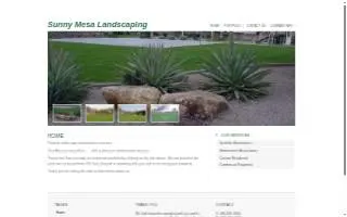 Sunny Mesa Landscaping Co website