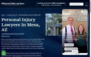 The Husband & Wife Law Team of Mesa website