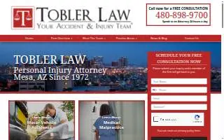 Tobler Law website