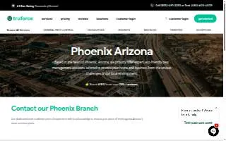 TruForce Pest Control of Mesa website