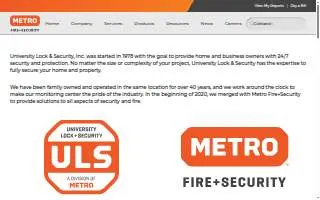 University Lock & Security, Inc. of Mesa website