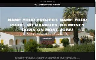 Valleywide Custom Painting website