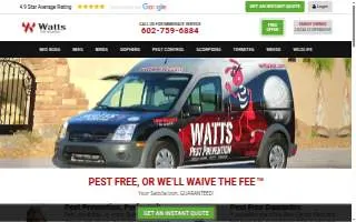 Watts Pest Prevention | Pest Control Phoenix website
