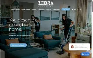 Zebra Cleaning of Mesa website