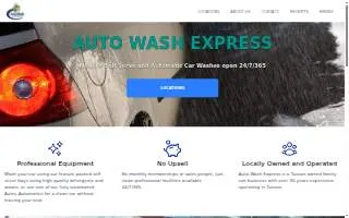 Auto Wash Express - Catalina website