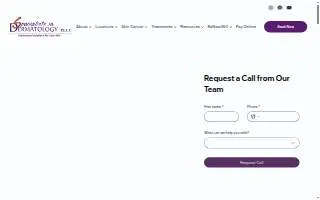Specialists in Dermatology of Oro Valley website