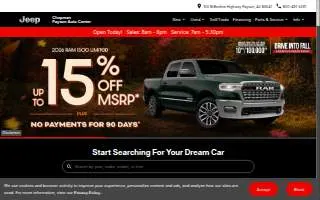 Chapman Payson Auto Center website