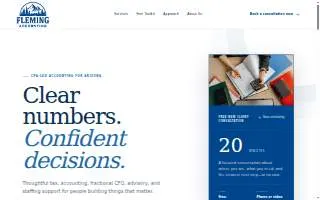 Fleming Accounting (Formerly Shelly Hale Accounting) website