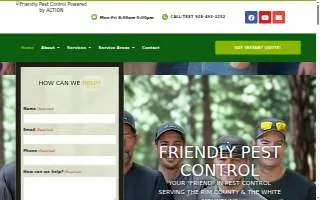 Friendly Pest Control website