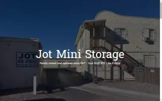 Jot Mini Storage website