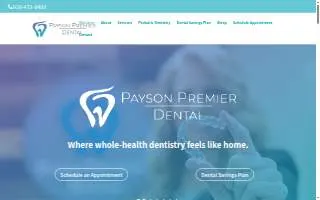 Payson Premier Dental website