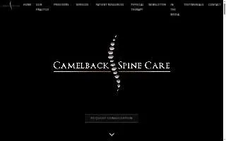 Camelback Spine Care website