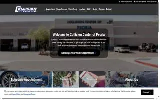 Collision Center of Peoria website