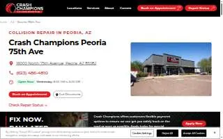 Crash Champions Collision Repair Peoria 75th Ave website