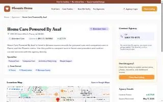 Home Care Powered By AUAF of Peoria website