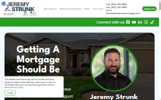 Jeremy Strunk, Mortgage Lender NMLS #204595 website