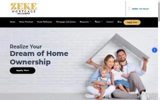 Zeke Mortgage LLC of Peoria website