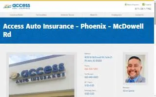 Access Auto Insurance of Phoenix website