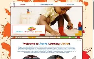 Daycare - Active Learning Center 7 website