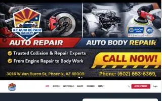 AZ Auto Repair and Body website