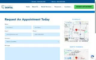 AZ Family Dental - Phoenix website