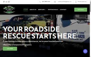 AZ Rescue Towing website