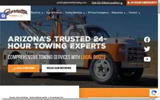 Barnett's Towing of Phoenix website