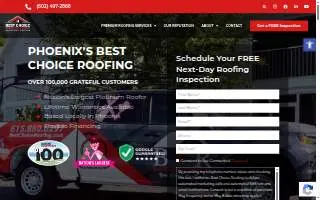 Best Choice Roofing of Phoenix website