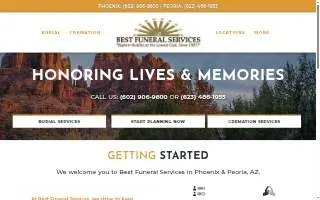 Best Funeral Services website