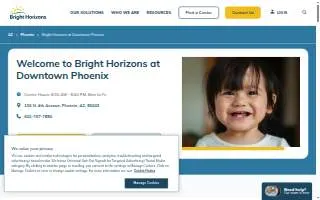 Bright Horizons at Downtown Phoenix website